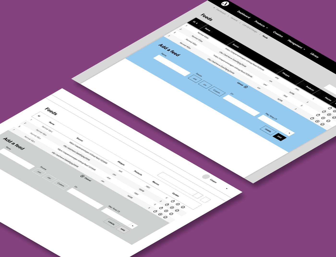 Adchieve wireframe XL